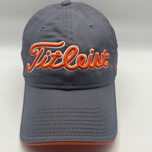 Titleist Embroidered Hat in Charcoal & Orange
